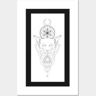 Oriental Shorthair Tattoo Design Posters and Art